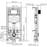 Система инсталляции для унитазов WASSERKRAFT ALLER 10TLT.010.ME.CH03