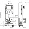 Система инсталляции для унитазов WASSERKRAFT DILL 61TLT.010.ME.PB01