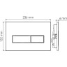 Система инсталляции для унитазов WASSERKRAFT GLAN 66TLT.010.ME.WH.MB03