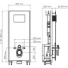 Система инсталляции для унитазов WASSERKRAFT GLAN 66TLT.010.ME.WH.RG02