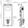 Система инсталляции для унитазов WASSERKRAFT SALM 27TLT.010.ME.BL.WH01