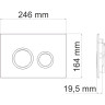 Система инсталляции для унитазов WASSERKRAFT VILS 56TLT.010.ME.CH01